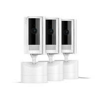 Ring - 3-Pack Pan-Tilt Indoor Security Cam with 360° Horizontal Pan Coverage, Live View & Two-Way... - Large Front