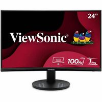 ViewSonic - VA2416C 24 Inch Full HD 1080p Frameless Curved Monitor with Variable Refresh Rate, Ey... - Large Front