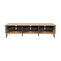 Cole Collection TV Stand with Open Cabinets for Most TVs up to 85