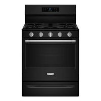 Maytag - 30-Inch Wide Gas Range With No Preheat Air Fry and Air Baking - 5.0 cu. ft. - Black - Large Front