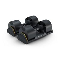 Matrix - DB80 80 lb. Adjustable Dumbbells - Black - Large Front