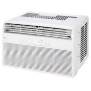 LG - 350 Sq. Ft. 8,000 BTU Window Air Conditioner with Remote - White - Large Front