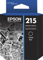 Epson - 215 Standard Capacity Ink Cartridge - Black - Large Front