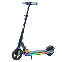 GoTrax - XR Glow Electric Scooter w/ 11mi Max Operating Range & 10mph Max Speed - Black - Large Front