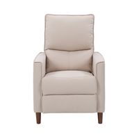 CorLiving - Alder Manual Fabric Recliner - Beige - Large Front