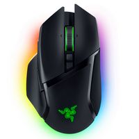 Razer - Basilisk V3 Pro Optical Gaming Mouse with HyperScroll Tilt Wheel - Wireless - Black - Large Front