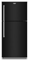 Maytag - 19 Cu. Ft. Top-Freezer Refrigerator with Garage Mode - Black - Large Front