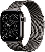 Apple Watch Series 11 (GPS+Cellular) 42mm Titanium Case with Slate Milanese Loop - Slate - (2025) - Large Front