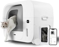 Furbulous - True Odor-Free Self Cleaning & Packing Litter Box, Automatic Cat Litter Box with Self... - Large Front