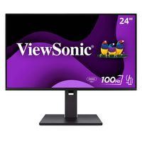 ViewSonic - VG2452 24 IPS FHD Ergonomic Monitor (USB Hub, HDMI, DisplayPort) - Black - Large Front
