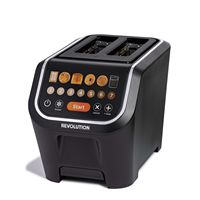 Revolution Cooking - InstaGLO R90 Smart Digital Touchscreen Toaster - Matte black - Large Front