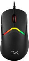 HyperX - Pulsefire Saga Lightweight Wired Optical Gaming Mouse with RGB Lighting - Wired - Black - Large Front