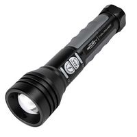 Police Security - Twin Power 600 Lumen Flashlight - Black - Black - Large Front