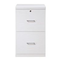 OSP Home Furnishings - Alpine 2-Drawer Vertical File with Lockdowel Fastening System - White - Large Front