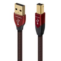 AudioQuest - Cinnamon USB-A > B 4.9' Digital High-Definition Audio Cable with USB-A to USB-B Conn... - Large Front