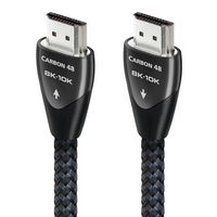 AudioQuest - Carbon 48 2.5' 4K-8K-10K 48Gbps HDMI Cable - Gray on Black - Large Front