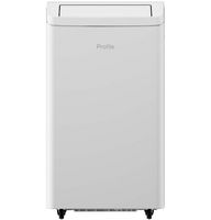 GE Profile - 550 Sq. Ft. 12,000 BTU Smart Portable Air Conditioner 12,000 BTU Heater with Inverte... - Large Front