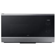 Samsung - 1.7 cu ft. Bespoke Smart Over-the-Range Microwave with Air Fry Max & Convection - Stain... - Large Front