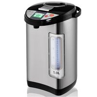 Costway - 5-Liter LCD Water Boiler and Warmer Electric Hot Pot Kettle Hot Water Dispenser - Black... - Large Front