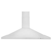 ZLINE - 48 inches - Externally Vented & Convertible - Wall Range Hood - Silver - Large Front