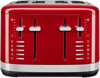 KitchenAid - 4 Slice Programmable Toaster - Empire Red - Large Front