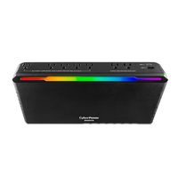 CyberPower - GX950UC Gaming UPS System with RGB Lighting and USB Charging Ports - Black - Large Front