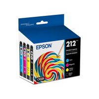 Epson - 212 Claria Ink Standard Capacity Black & Color Cartridge Combo Pack (T212120-BCS) - Black... - Large Front