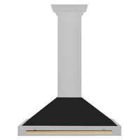 ZLINE DuraSnow - 35 inches - Convertible & Convertible - Wall Range Hood - DuraSnow Stainless Steel - Large Front