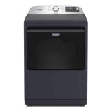 Maytag - 7.4 Cu. Ft. Pet Pro Top Load Gas Dryer with Extra Power and Sanitize Cycle - Midnight Steel - Large Front