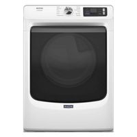 Maytag - 7.4 Cu. Ft. Smart Gas Dryer with Steam and Pet Pro System - White - Large Front