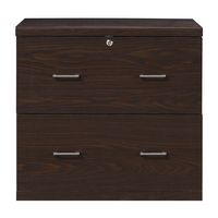 OSP Home Furnishings - Alpine 2-Drawer Lateral File with Lockdowel Fastening System - Espresso - Large Front