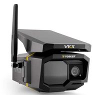 Vosker - VKX Outdoor Solar Powered 1080p Security Camera with 4G-LTE Cellular Connectivity - Black - Large Front