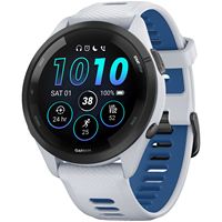 Garmin - Forerunner 265 GPS Smartwatch 46 mm Fiber-reinforced polymer - Black/Whitestone - Large Front
