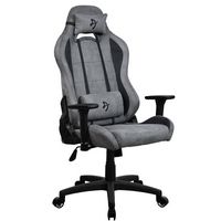 Arozzi - Torretta Supersoft Upholstery Fabric Gaming Chair - Anthracite - Large Front