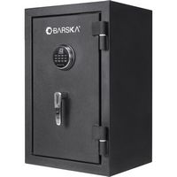 Barska - 2.02 Cu Ft Fireproof Biometric Safe with Fingerprint & Keypad Lock-with LED Light, Alarm... - Large Front
