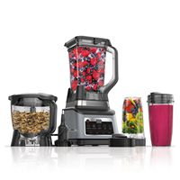 Ninja - Professional Plus Kitchen System with Auto-iQ & (2) 24oz Single-Serve Cups - Black/Stainl... - Large Front