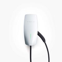 Tesla - Wall Connector Level 2 Hardwired Electric Vehicle (EV Charger) - up to 48A - 24' - White - Large Front