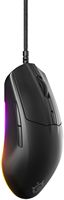SteelSeries - Rival 3 Gen 2 Wired Optical Gaming Mouse with 3-Zone RGB - Wired - Black - Large Front