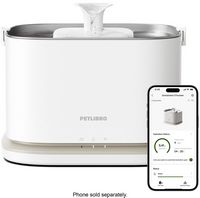 PETLIBRO - Dockstream 2 Smart Fountain, App Monitoring 3L Pet Water Fountain - White / Ivory - Large Front