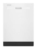 Whirlpool - Quiet Dishwasher with Boost Cycle and Pocket Handle - White - Large Front