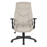 Office Star Products - Exec Bonded Leather Office Chair - Taupe - Large Front