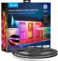 Govee - Wi-Fi Bluetooth Smart Outdoor LED Strip Light 32ft - Multi - Large Front