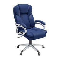 CorLiving - Executive Office Chair - Blue - Large Front