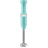 KitchenAid - Corded Variable-Speed Immersion Blender in Aqua Sky with Blending Jar - Blue - Large Front
