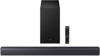 Samsung - B-Series 2.1Ch DTS Virtual:X Soundbar with Subwoofer - Titan Black - Large Front