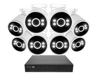 Swann - AdvancedX Wired NVR 4K Security Camera System 16 CH, 8 PoE Outdoor Cameras, 2TB, Color Ni... - Large Front