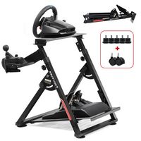 GTPlayer - Sim Racing Wheel Stand Simulator Cockpit Wheel Stand fit for Logitech G25 G27 G29 G920... - Large Front