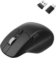 Keychron - M6 Ergonomic Wired & Wireless Laser Mouse w/ Macro Button & Fast-Scrolling Metal Wheel... - Large Front