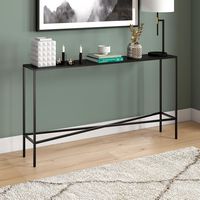 Camden&Wells - Emmaline Console Table - Obsidian - Large Front