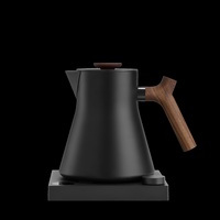Fellow - Corvo EKG Pro Electric Kettle - Matte Black and Walnut - Large Front